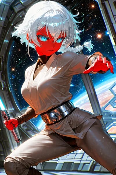 A Young Girl's War Between the Stars β Book Cover
