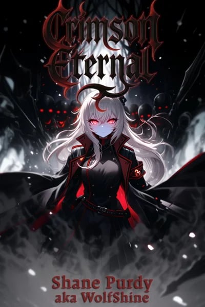 Crimson Eterno: Un LitRPG de Mago de la Muerte Inmortal Apocalipsis — Book Cover